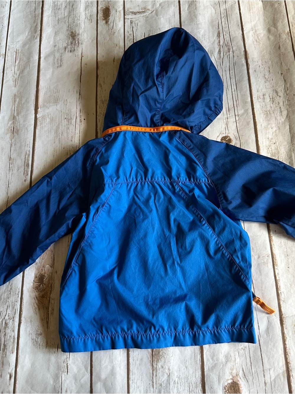 Patagonia blue jacket light wear jacket removable hood vguc 12/18 - Picture 7 of 13